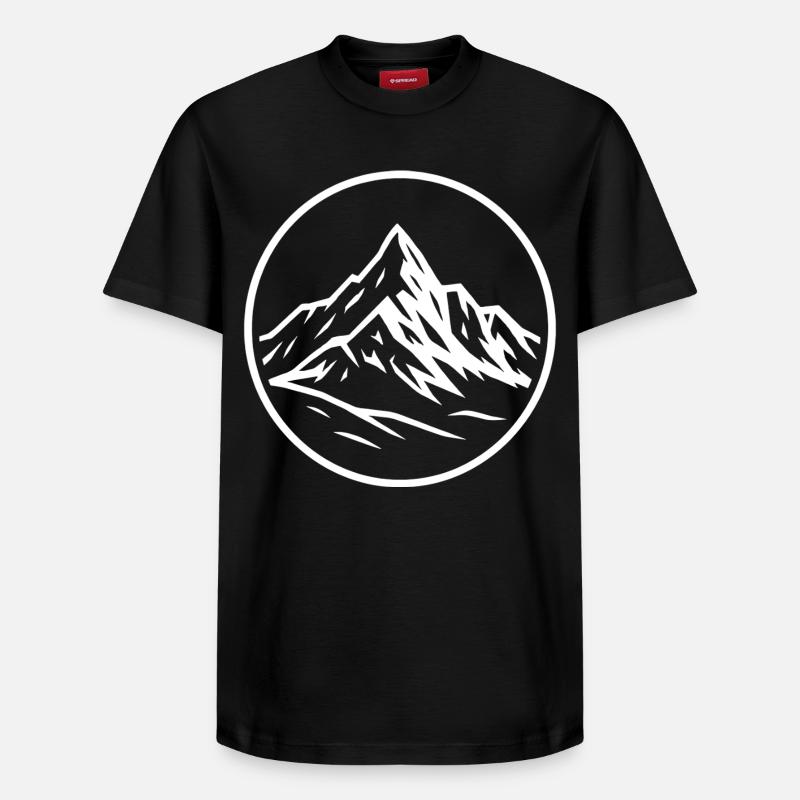 Großglockner - Relaxed Unisex Supima Cotton T-Shirt – von SPREAD - Schwarz
