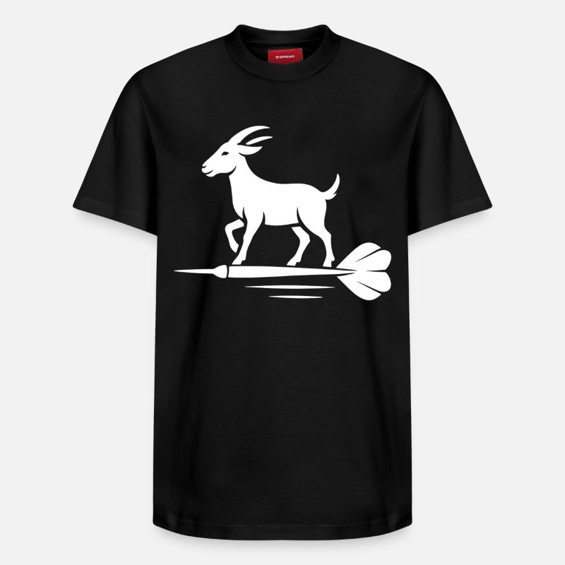 Bock auf Dart - T-shirt unisexe décontracté en coton Supima – de SPREAD - noir