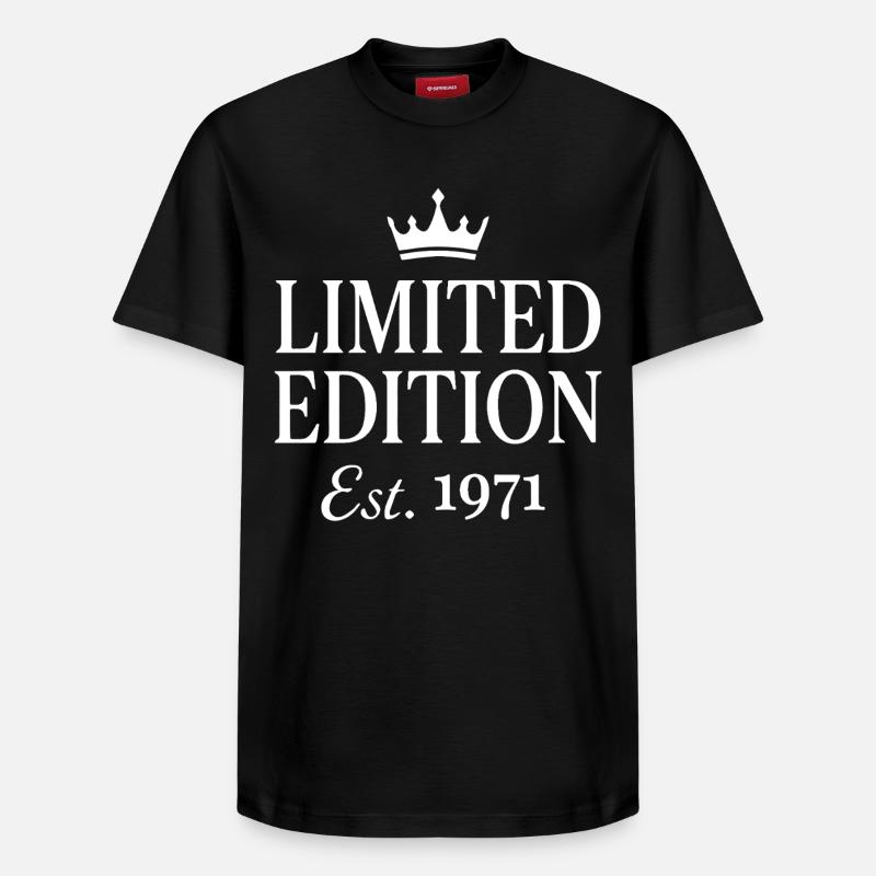 Édition limitée Est 1971 - T-shirt unisexe décontracté en coton Supima – de SPREAD - noir