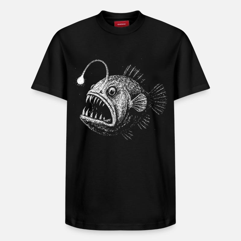 Poisson-grenouille - T-shirt unisexe décontracté en coton Supima – de SPREAD - noir