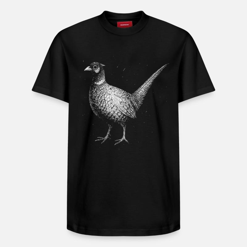 Un faisan - T-shirt unisexe décontracté en coton Supima – de SPREAD - noir