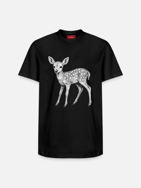 Faon - T-shirt unisexe décontracté en coton Supima – de SPREAD - noir