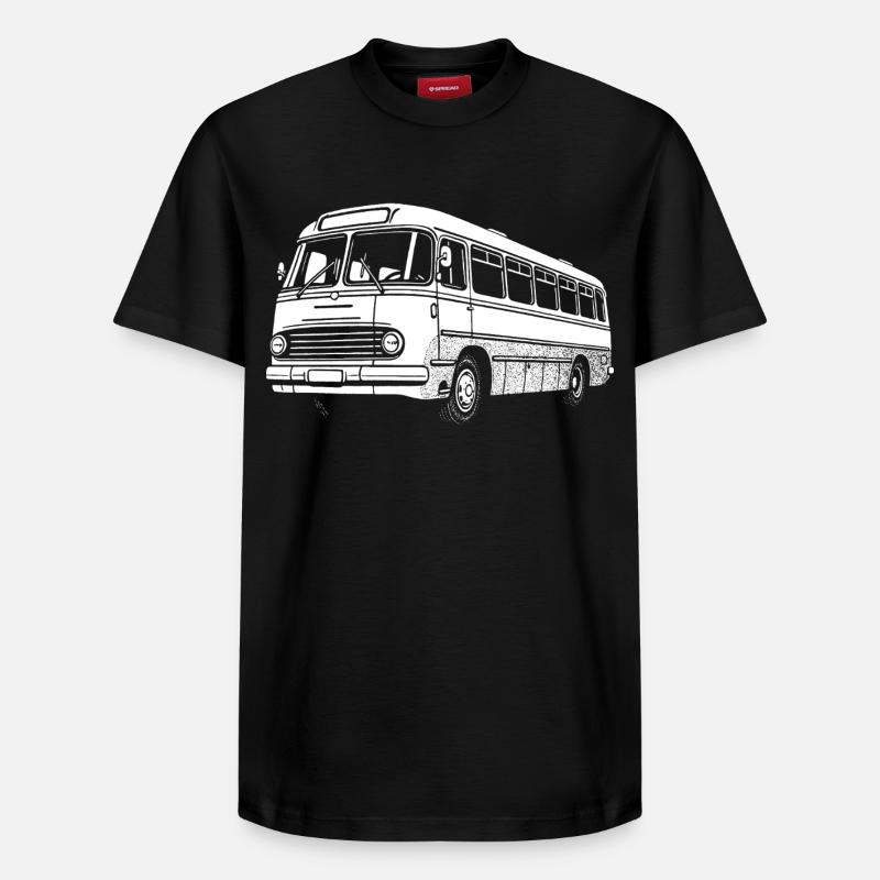Légende de l’autobus - T-shirt unisexe décontracté en coton Supima – de SPREAD - noir