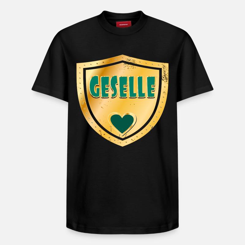 BERUFE IM HANDWERK - ABSCHLUSS GESELLE - Relaxed Unisex Supima Cotton T-Shirt – von SPREAD - Schwarz