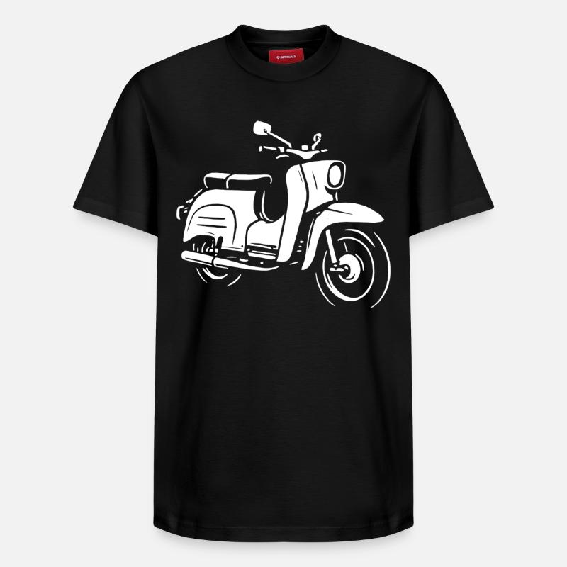 Zweitakt-Legende - Relaxed Unisex Supima Cotton T-Shirt – von SPREAD - Schwarz