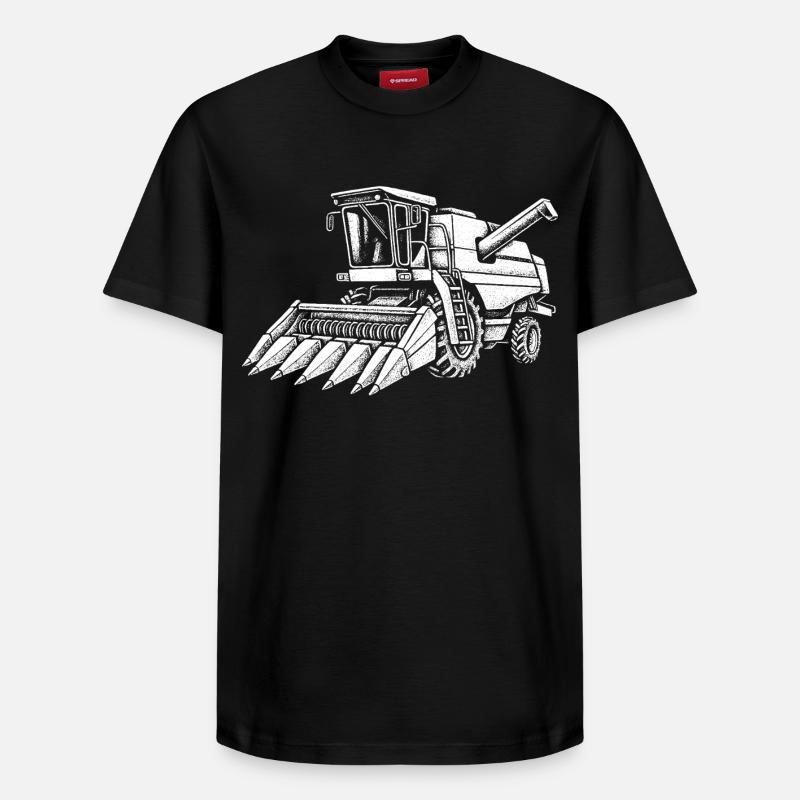 Récolteuse de maïs - T-shirt unisexe décontracté en coton Supima – de SPREAD - noir