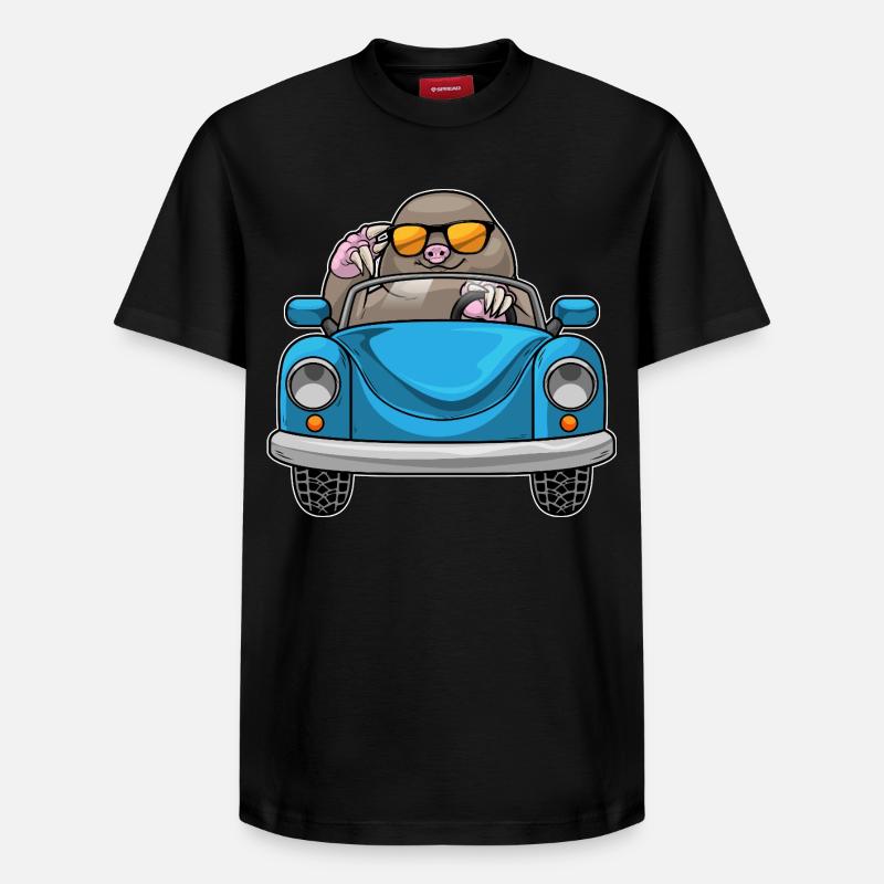 Mole Car - Relaxed Unisex Supima Cotton T-Shirt – by SPREAD - black