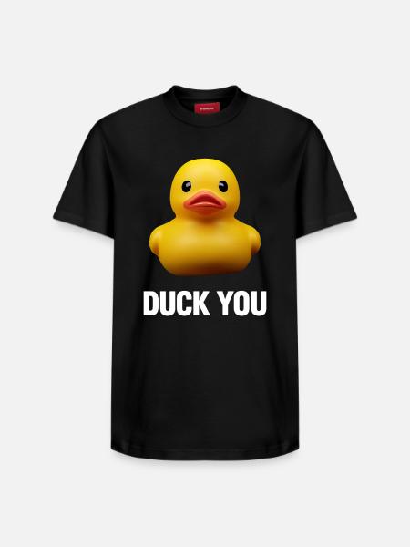 Canard ou - T-shirt unisexe décontracté en coton Supima – de SPREAD - noir