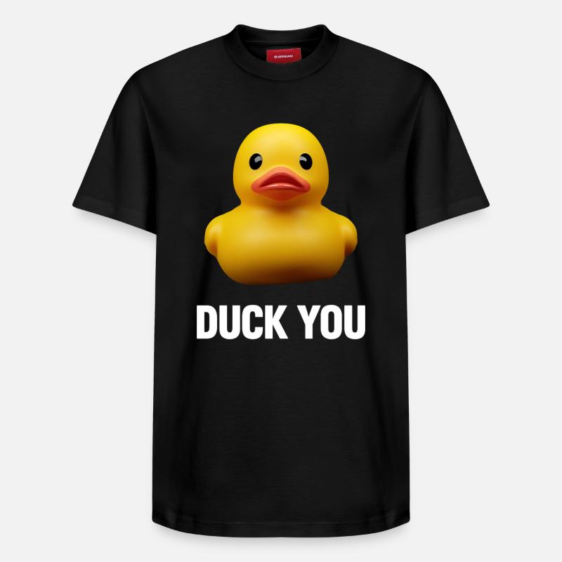 Duck ou - Relaxed Unisex Supima Cotton T-Shirt – von SPREAD - Schwarz