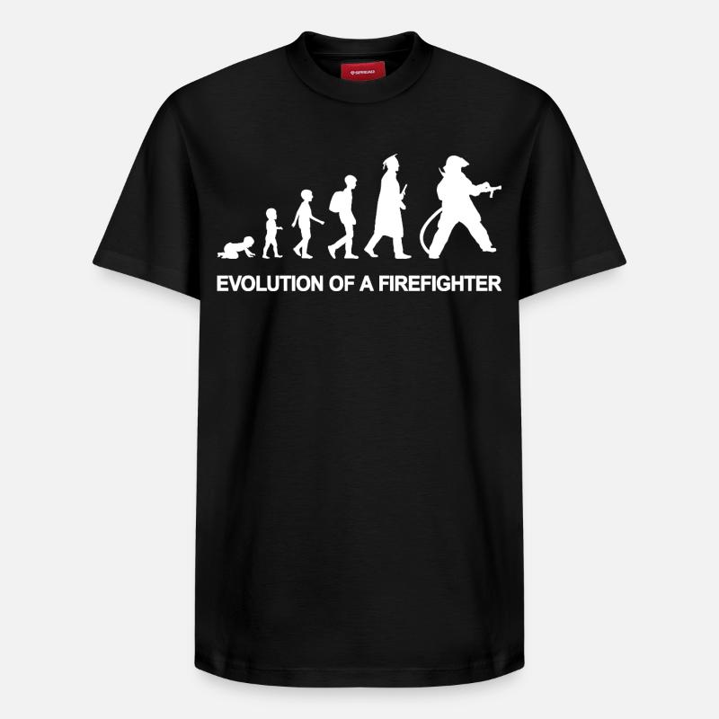 D’enfant à pompier - T-shirt unisexe décontracté en coton Supima – de SPREAD - noir