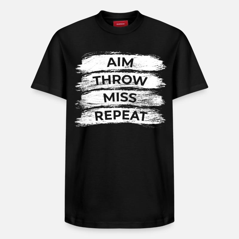 Techniques de fléchettes - T-shirt unisexe décontracté en coton Supima – de SPREAD - noir