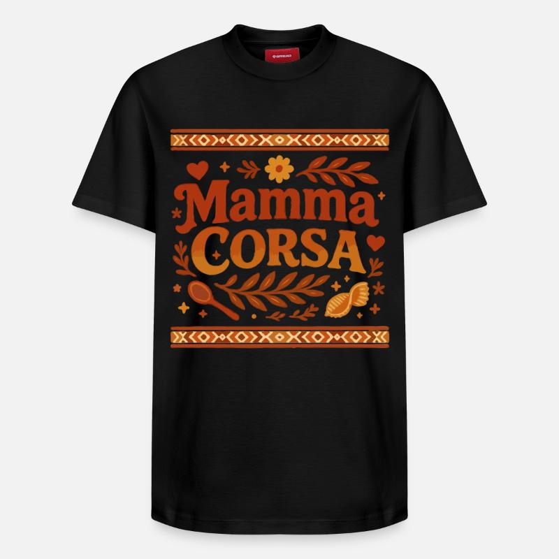 Mamma Corsa - T-shirt unisexe décontracté en coton Supima – de SPREAD - noir