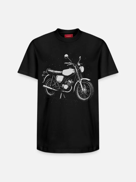Two-Stroke Love - Relaxed Unisex Supima Cotton T-Shirt – by SPREAD - black