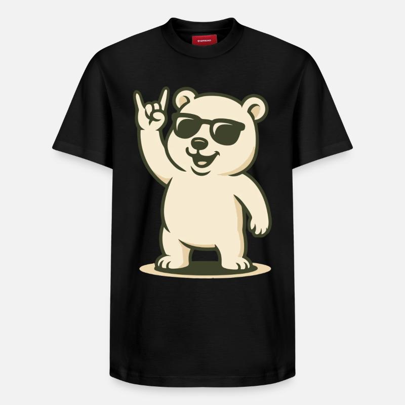 Arctic Rocker - Relaxed Unisex Supima Cotton T-Shirt – by SPREAD - black