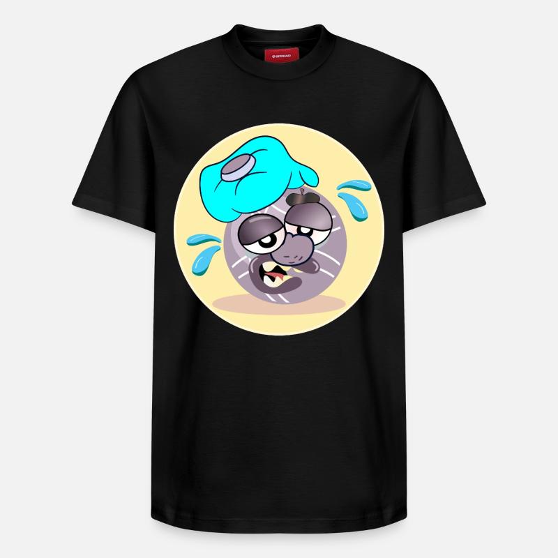 Pétanque Sommer Boule - Relaxed Unisex Supima Cotton T-Shirt – von SPREAD - Schwarz