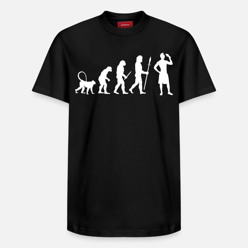 Eiscreme Evolution - Relaxed Unisex Supima Cotton T-Shirt – von SPREAD - Schwarz