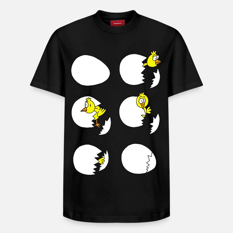 Le poussin - T-shirt unisexe décontracté en coton Supima – de SPREAD - noir