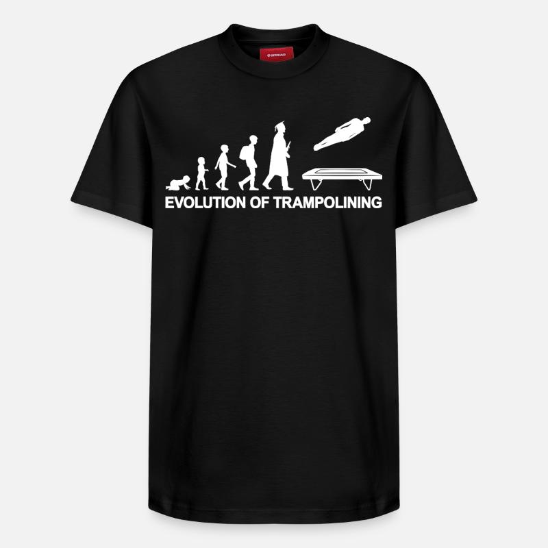 Evolution Trampoline - T-shirt unisexe décontracté en coton Supima – de SPREAD - noir