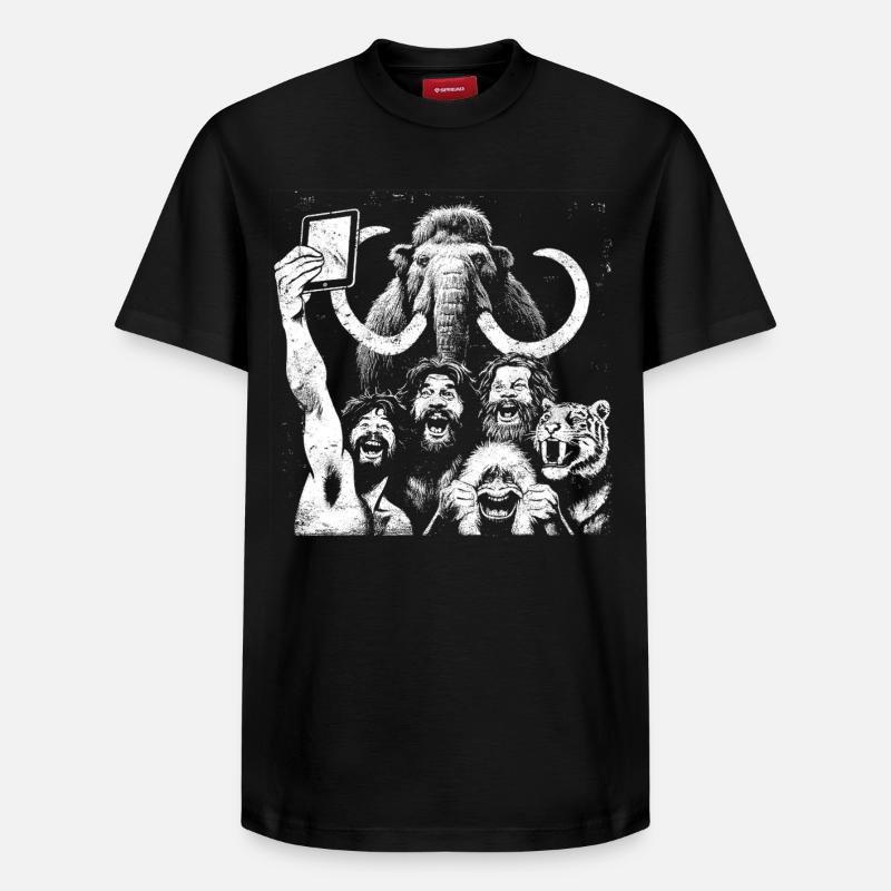 Savage Lion Pride Digitale Kunst - Relaxed Unisex Supima Cotton T-Shirt – von SPREAD - Schwarz