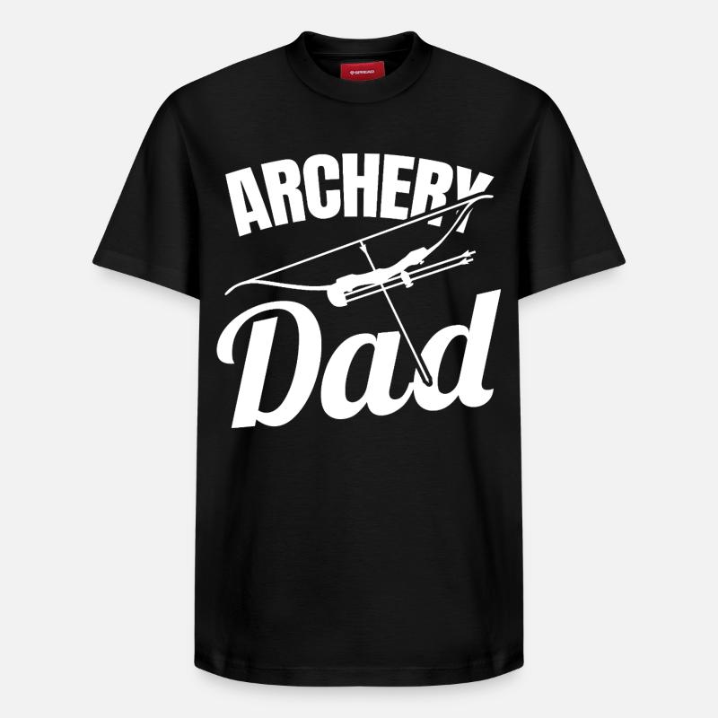 Père archer - T-shirt unisexe décontracté en coton Supima – de SPREAD - noir