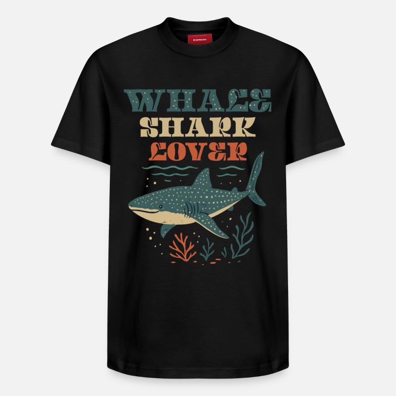 Whale Shark Lover - T-shirt unisexe décontracté en coton Supima – de SPREAD - noir