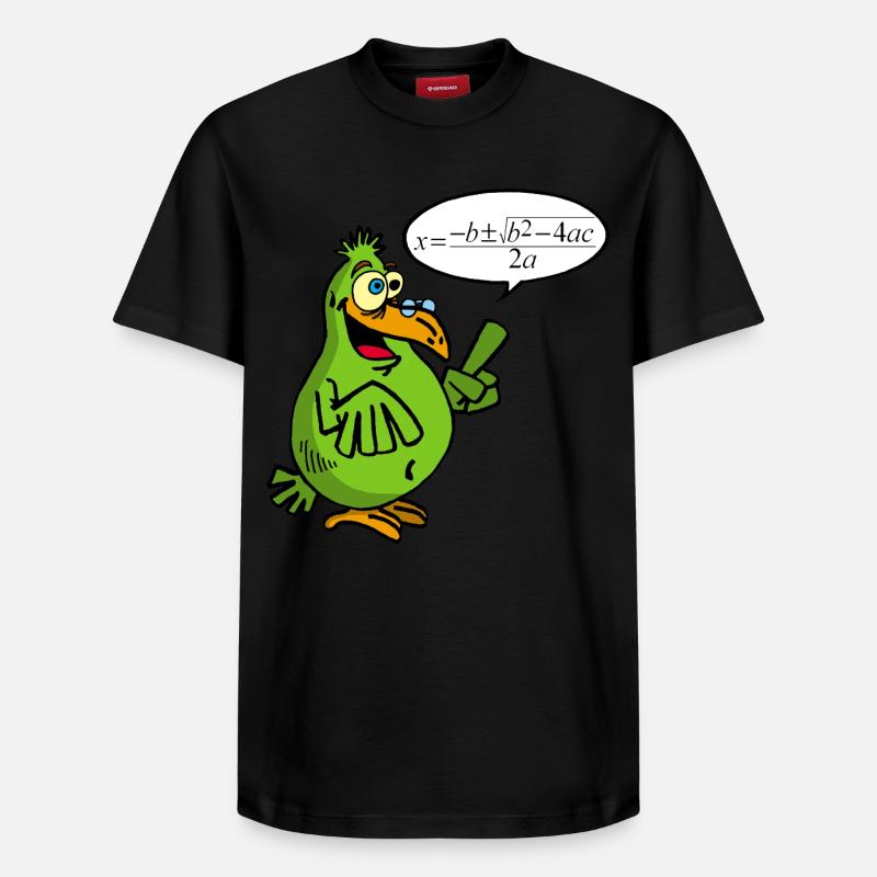 Oiseau intelligent - T-shirt unisexe décontracté en coton Supima – de SPREAD - noir
