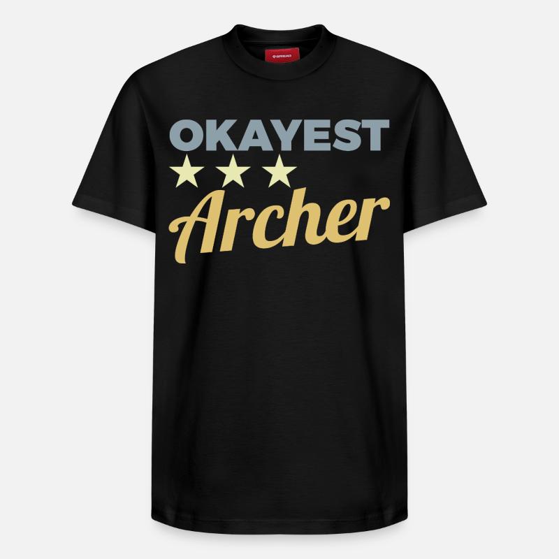 Archer moyen - T-shirt unisexe décontracté en coton Supima – de SPREAD - noir