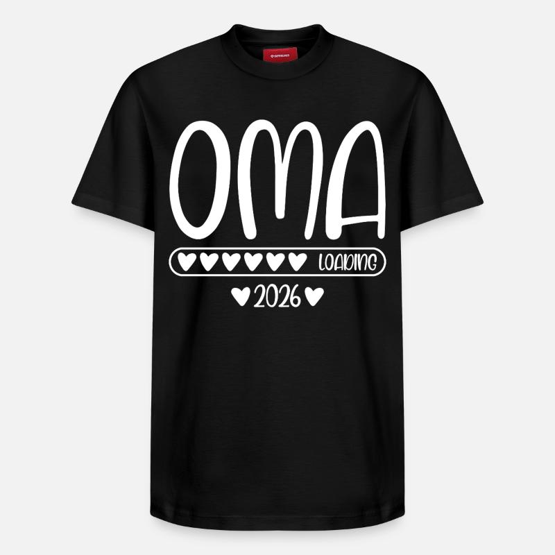 Oma 2026 loading - Relaxed Unisex Supima Cotton T-Shirt – von SPREAD - Schwarz