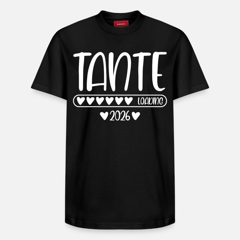 Tante 2026 loading - Relaxed Unisex Supima Cotton T-Shirt – von SPREAD - Schwarz