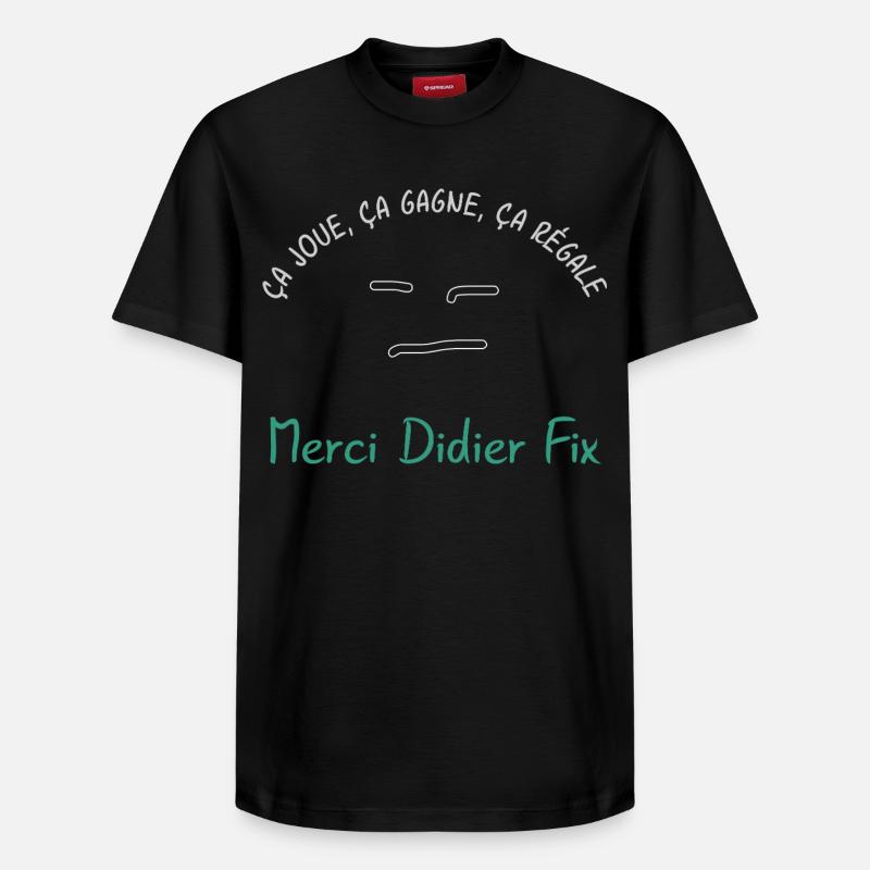 Ca_joue_ca_gagne_ca_regale - T-shirt unisexe décontracté en coton Supima – de SPREAD - noir