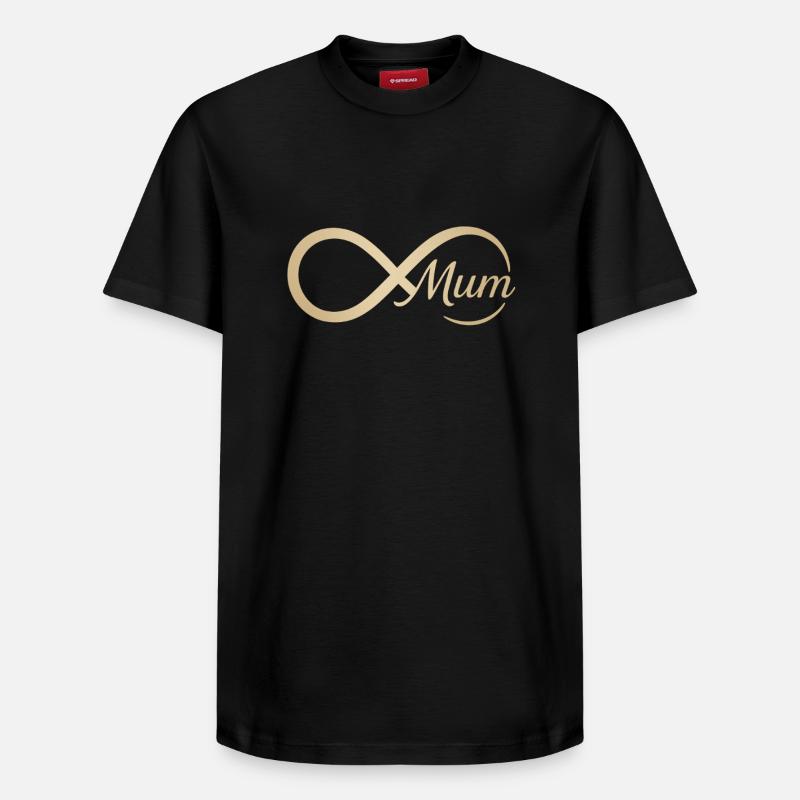Motif infini pour les mamans - T-shirt unisexe décontracté en coton Supima – de SPREAD - noir