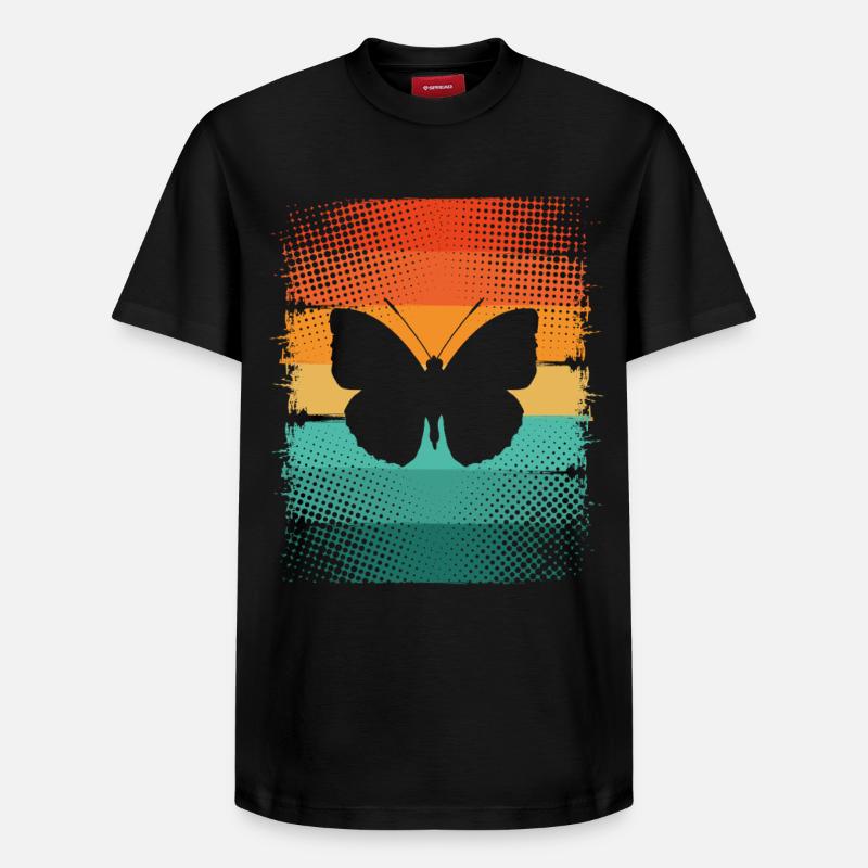 Papillon - T-shirt unisexe décontracté en coton Supima – de SPREAD - noir