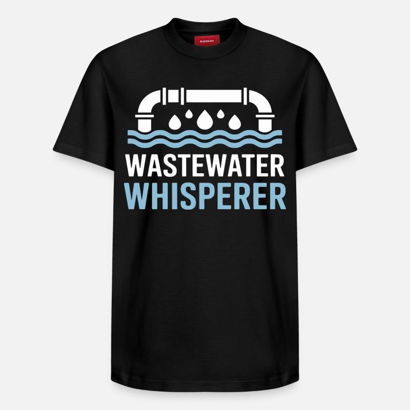 Wastewater Whisperer - Traitement de l'eau - T-shirt unisexe décontracté en coton Supima – de SPREAD - noir