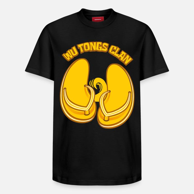 Le clan des tongs - T-shirt unisexe décontracté en coton Supima – de SPREAD - noir