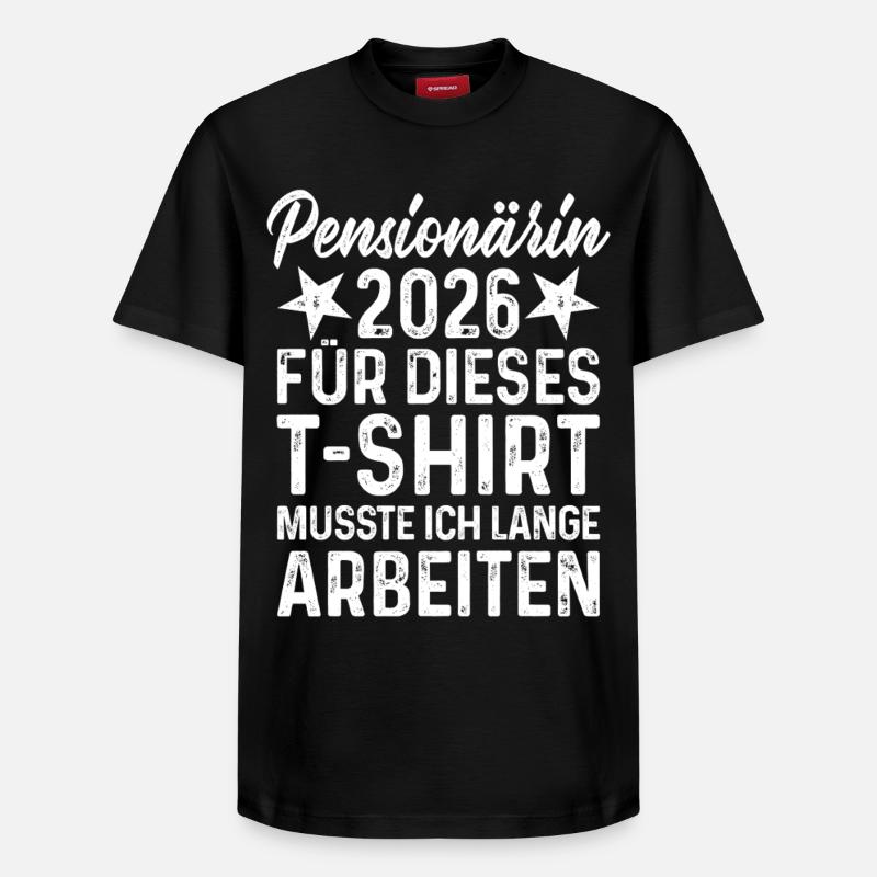 Retraité 2026 - T-shirt unisexe décontracté en coton Supima – de SPREAD - noir