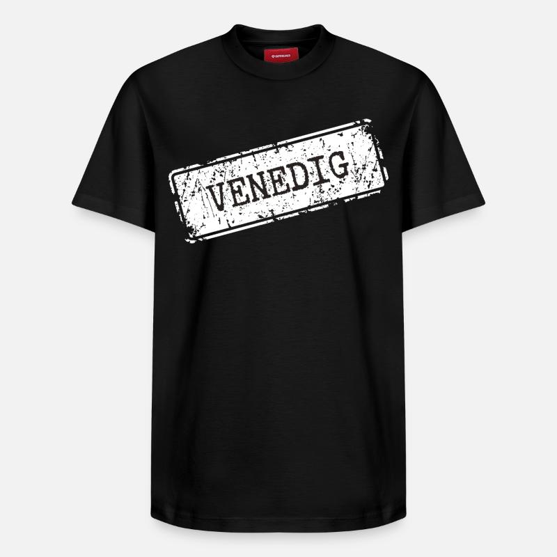 Venedig - Relaxed Unisex Supima Cotton T-Shirt – von SPREAD - Schwarz