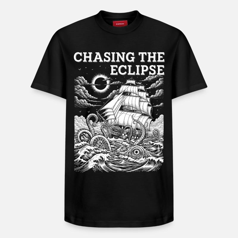 Solar Eclipse Adventure - Relaxed Unisex Supima Cotton T-Shirt – by SPREAD - black