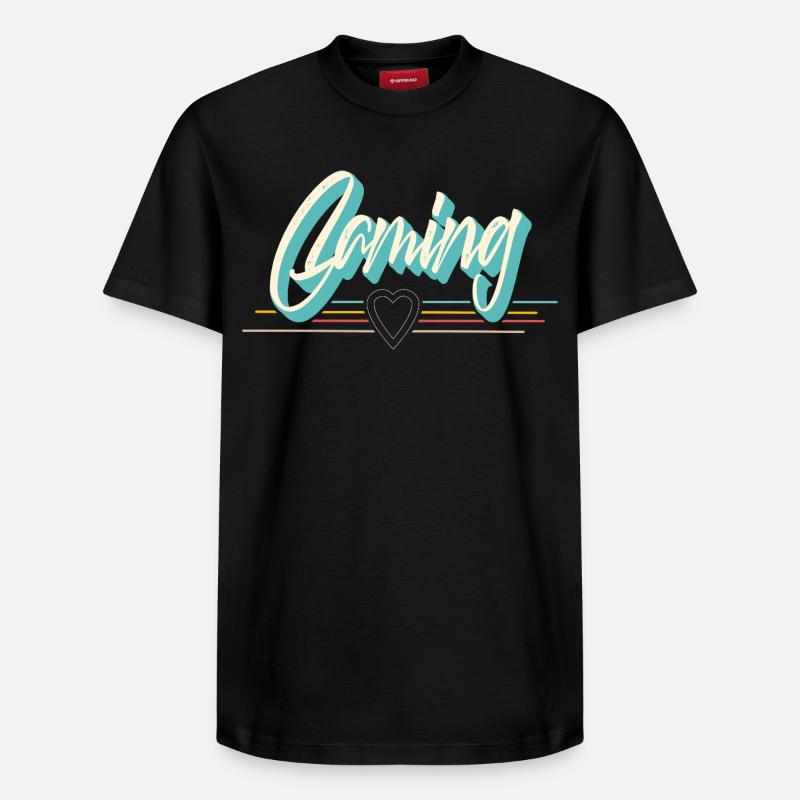 Gaming - Relaxed Unisex Supima Cotton T-Shirt – von SPREAD - Schwarz
