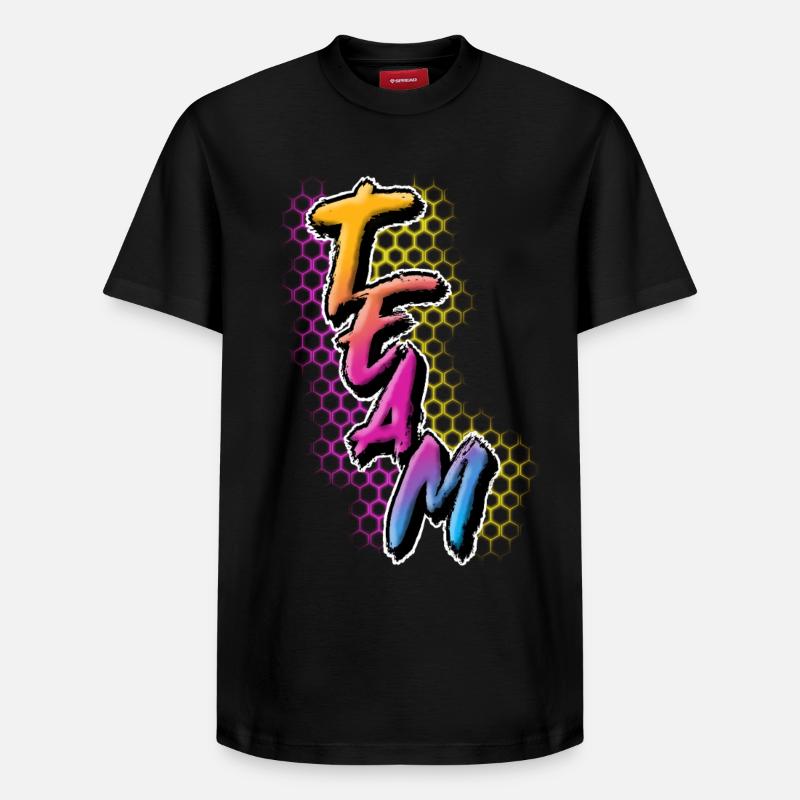 Team - Relaxed Unisex Supima Cotton T-Shirt – von SPREAD - Schwarz