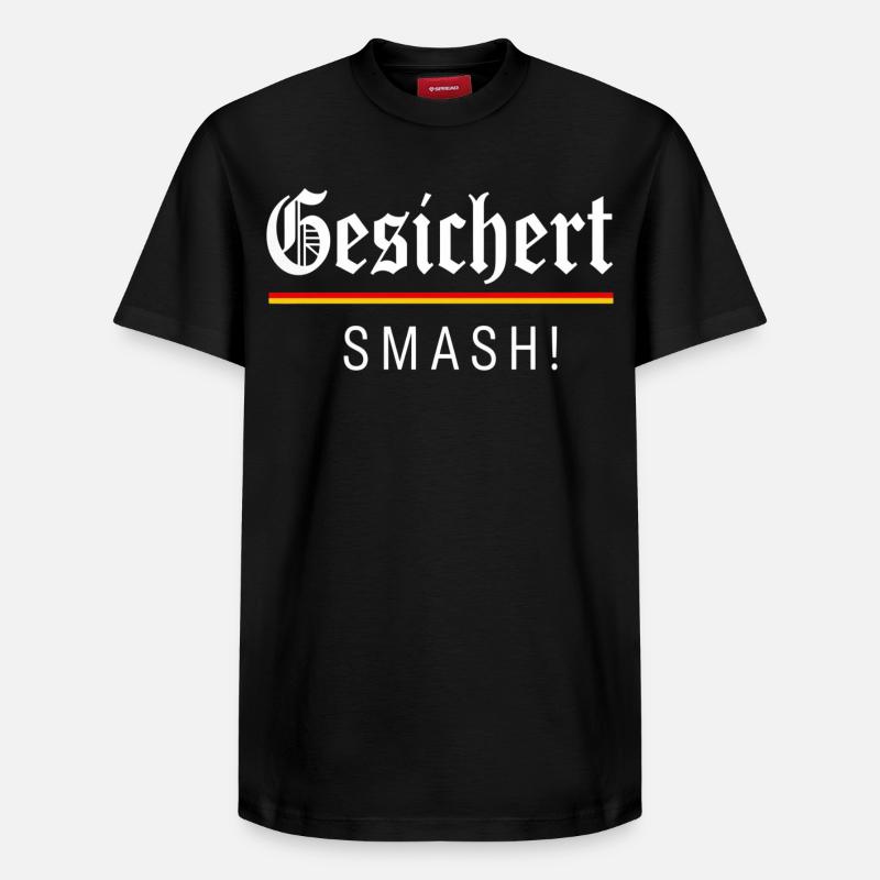 SMASH sécurisé ! Allemagne - T-shirt unisexe décontracté en coton Supima – de SPREAD - noir