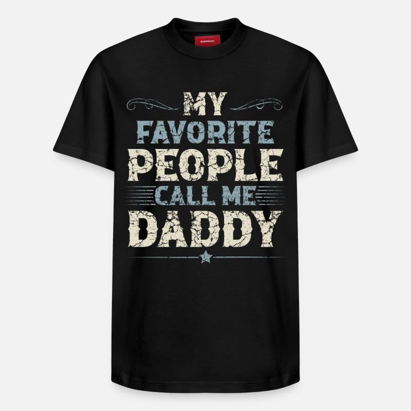 papa père - T-shirt unisexe décontracté en coton Supima – de SPREAD - noir