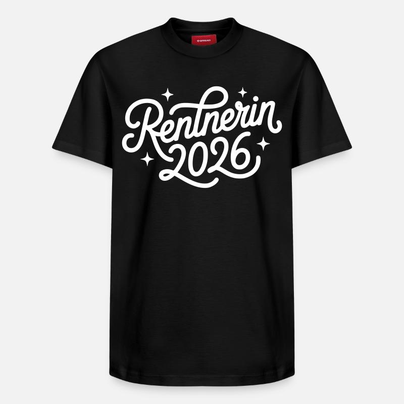 Retraité 2026 - T-shirt unisexe décontracté en coton Supima – de SPREAD - noir