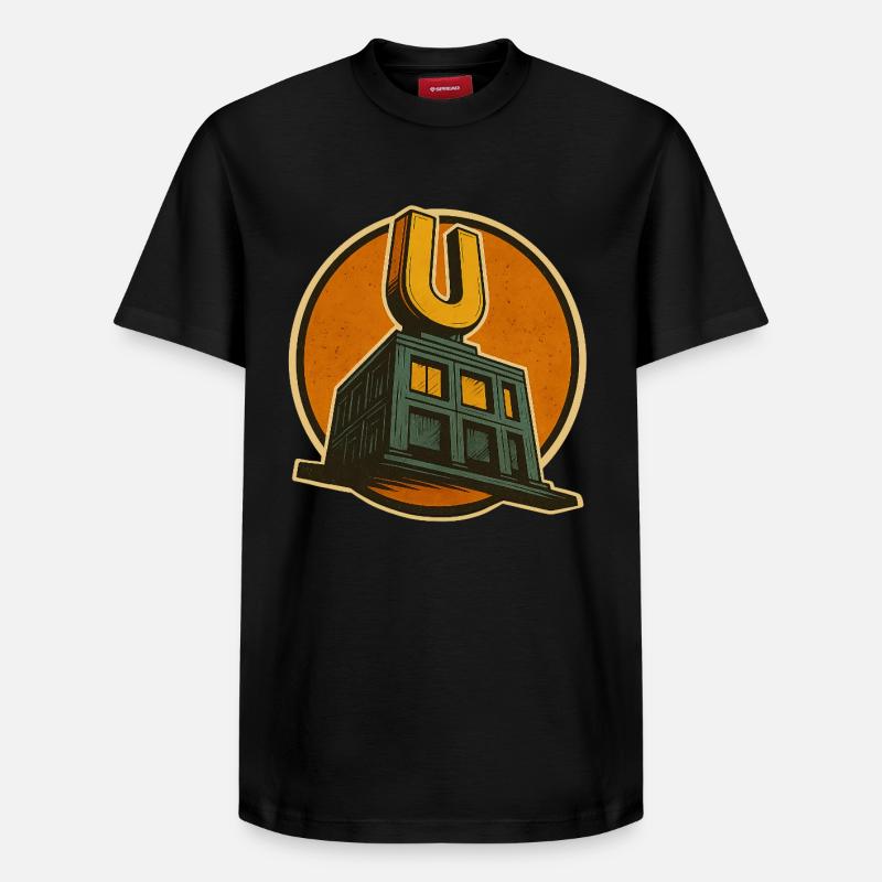 Dortmund U - T-shirt unisexe décontracté en coton Supima – de SPREAD - noir