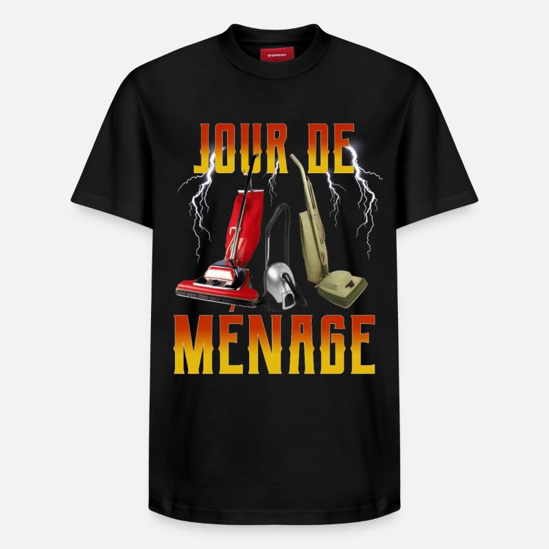 Jour de Ménage Aspirateurs Rock - T-shirt unisexe décontracté en coton Supima – de SPREAD - noir