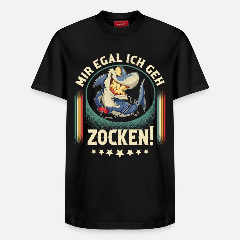 Gaming - Relaxed Unisex Supima Cotton T-Shirt – von SPREAD - Schwarz