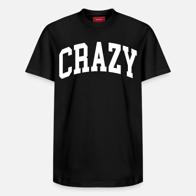 Crazy - Relaxed Unisex Supima Cotton T-Shirt – von SPREAD - Schwarz