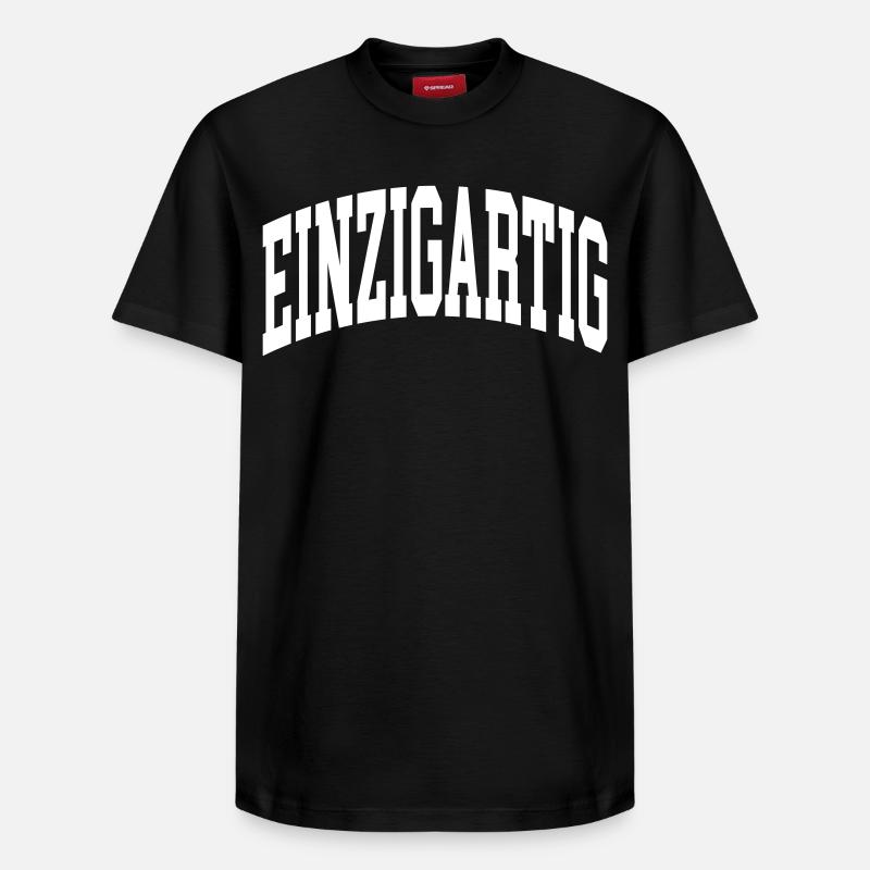 Einzigartig - Relaxed Unisex Supima Cotton T-Shirt – von SPREAD - Schwarz