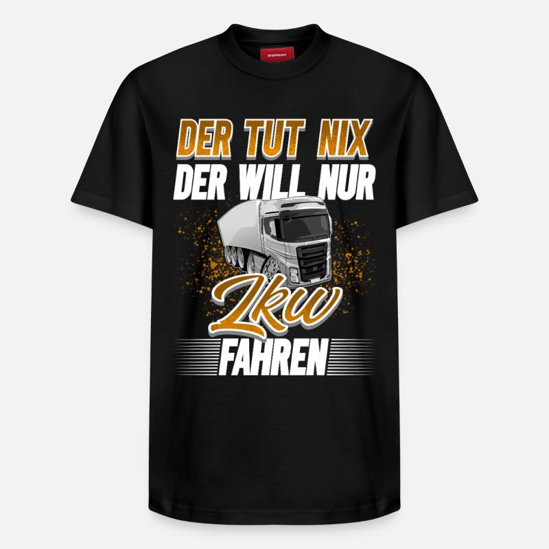 Camionneur - T-shirt unisexe décontracté en coton Supima – de SPREAD - noir