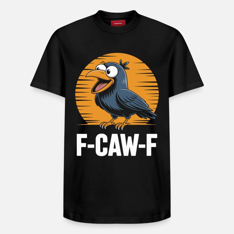 F-Caw-F Meme Crow - T-shirt unisexe décontracté en coton Supima – de SPREAD - noir