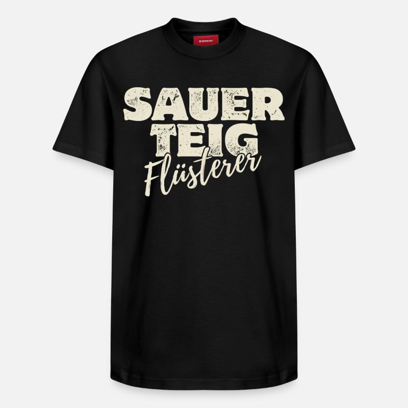 Sauerteig Flüsterer - Relaxed Unisex Supima Cotton T-Shirt – von SPREAD - Schwarz